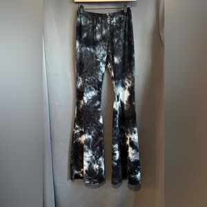 Blue and White Tie Dye Bell Bottoms - Size Medium